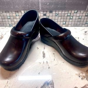 Leather Dansko Clogs, Size 38